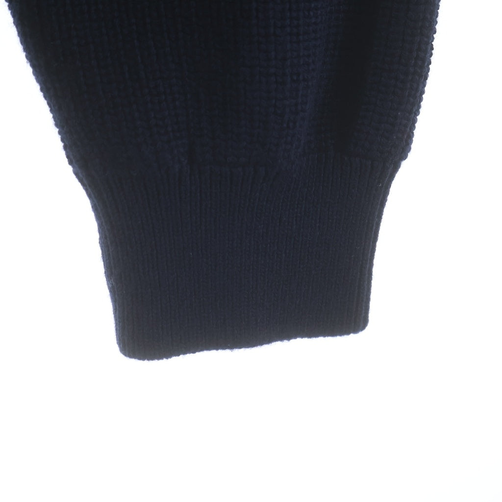 MONCLER(モンクレール) 15AW MAGLIONE TRICOT CARDIGAN マグリオーネ トリコ カーディガン ニット切り替え ジップアップダウンジャケット ネイビー B20919403000 94111