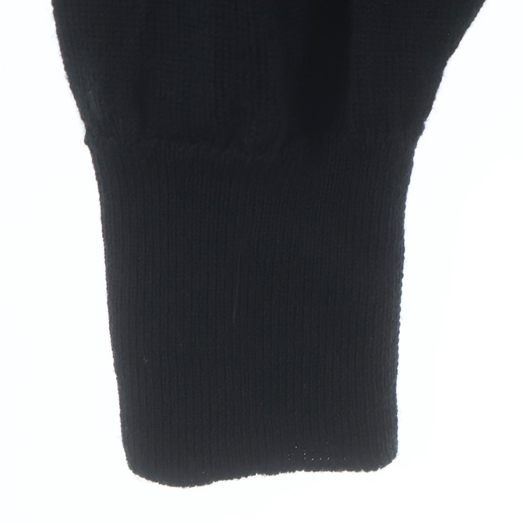JOHN SMEDLEY(ジョンスメドレー) モックネック ウールニットセーター ブラック