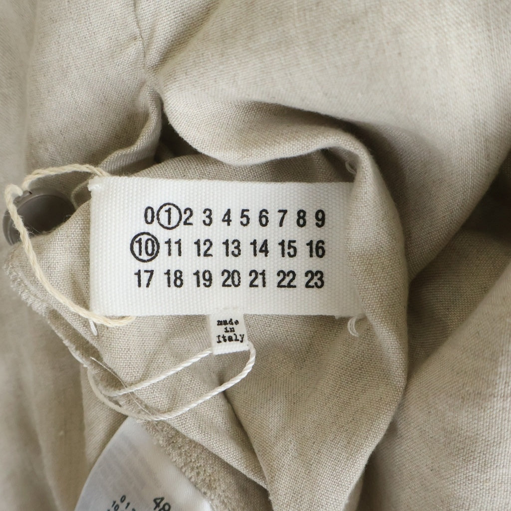 Maison Margiela メゾンマルジェラ 23SS Linen Pants Cord コード付 リネンワイドパンツ アイボリー S50KA0625 S76506 Maison Margiela(メゾンマルジェラ) 23SS Linen Pants Cord コード付