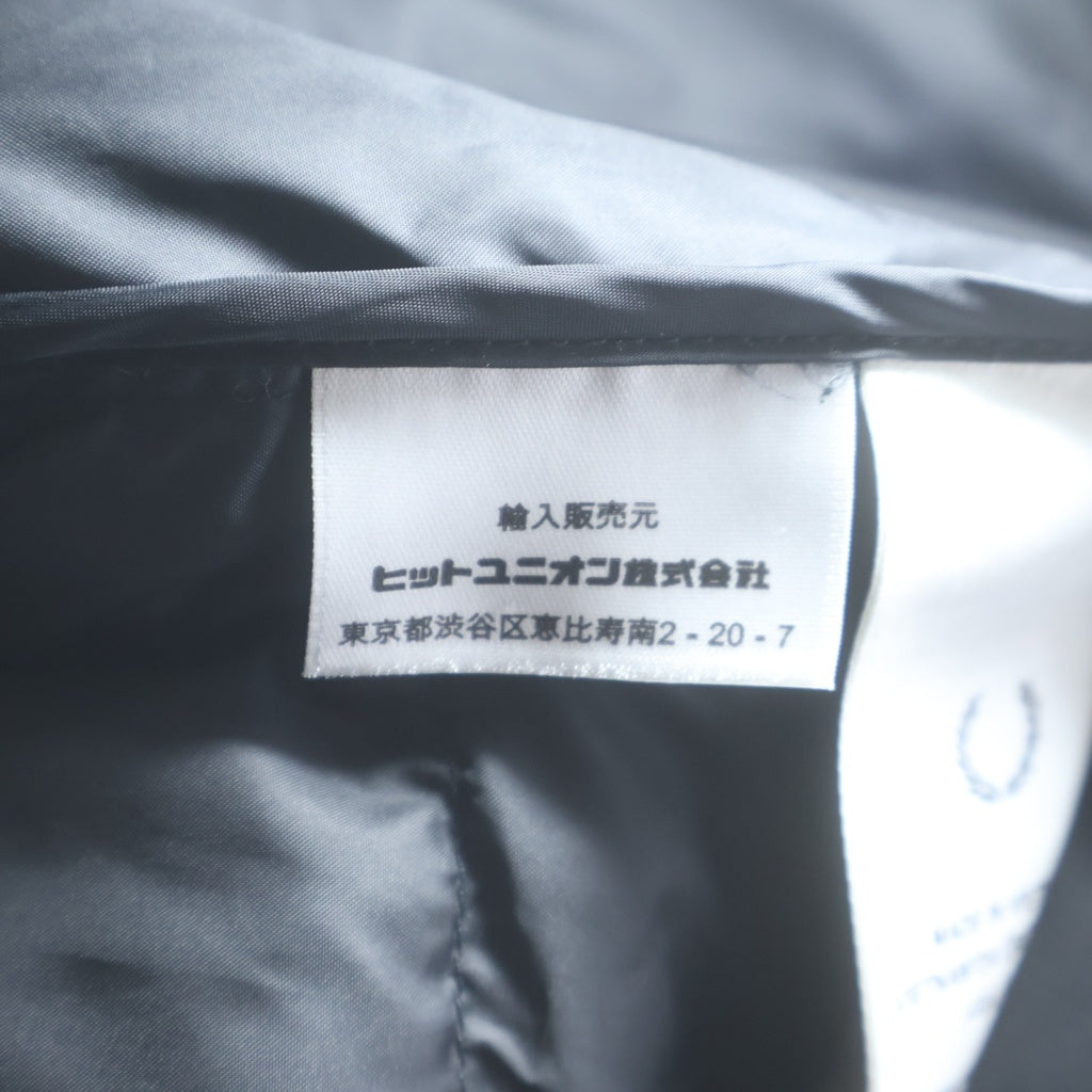 FRED PERRY(フレッドペリー) INSULATED JACKET インサレーテッド ジップアップナイロンジャケット ブラック J4564