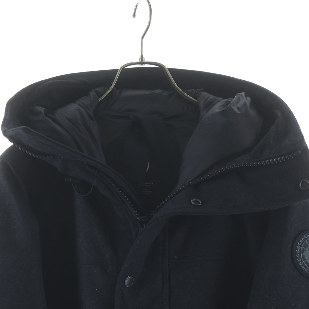 CANADA GOOSE(カナダグース) LANGFORD ラングフォード ウール フーデッドダウンコート ブラック 2062M1