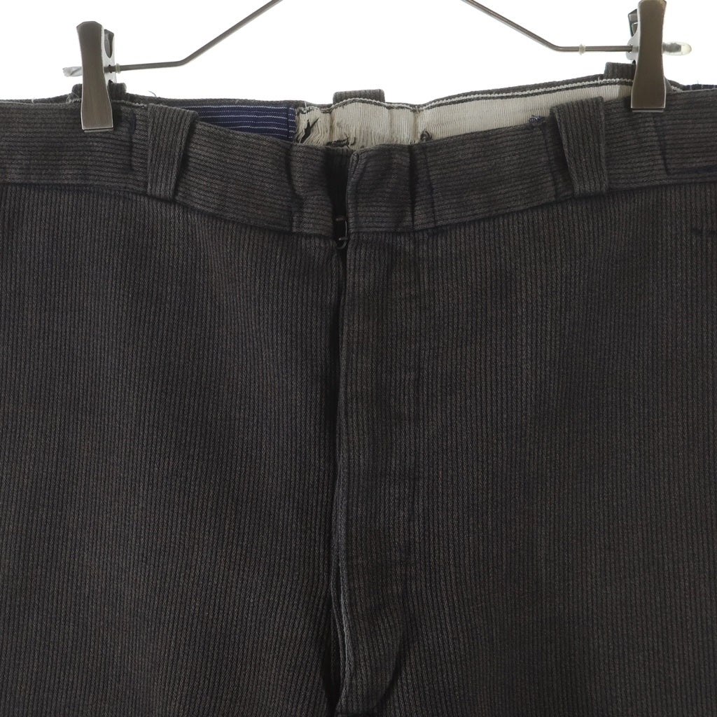 VINTAGE(ヴィンテージ) FRENCH VINTAGE COTTON PIQUE TROUSERS フレンチヴィンテージ コットンピケ ボタンフライパンツ ブラウン
