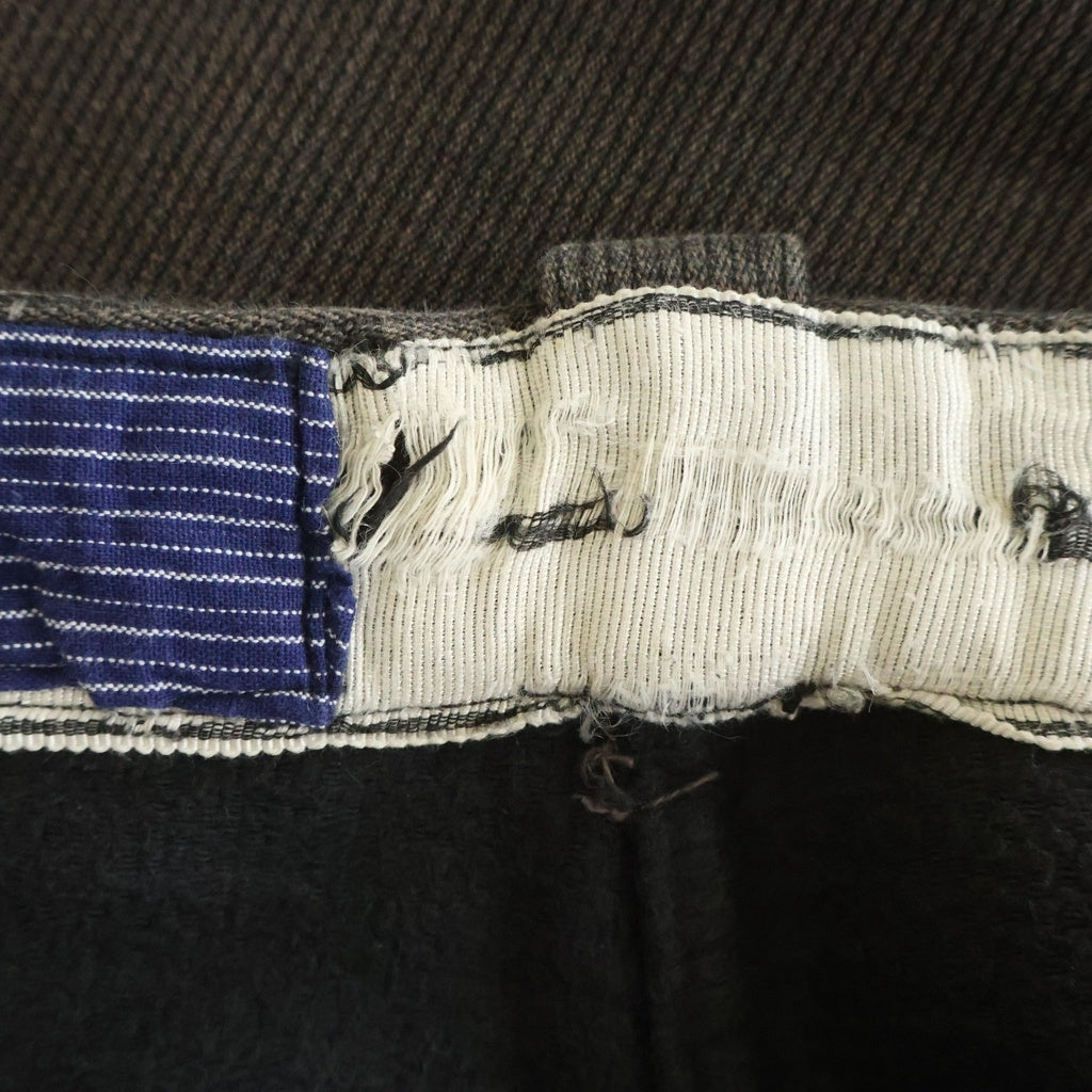 VINTAGE(ヴィンテージ) FRENCH VINTAGE COTTON PIQUE TROUSERS フレンチヴィンテージ コットンピケ ボタンフライパンツ ブラウン
