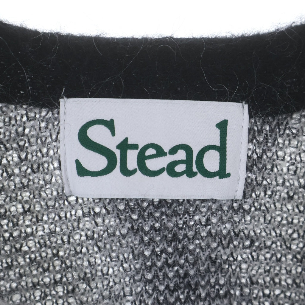 J.S Homestead JOURNAL STANDARD(ジャーナルスタンダードホームステッド) STEAD モヘアミックス スクエア ニットカーディガン グレー/ブラック 25-080-470-1810-3-0