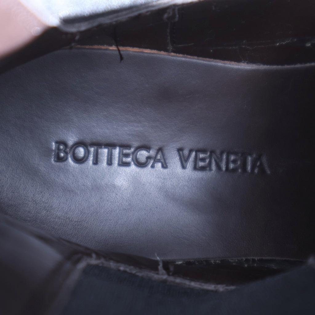 BOTTEGA VENETA(ボッテガヴェネタ) LUG BOOTS ラグ サイドゴア レザーロングブーツ レディース ベージュ