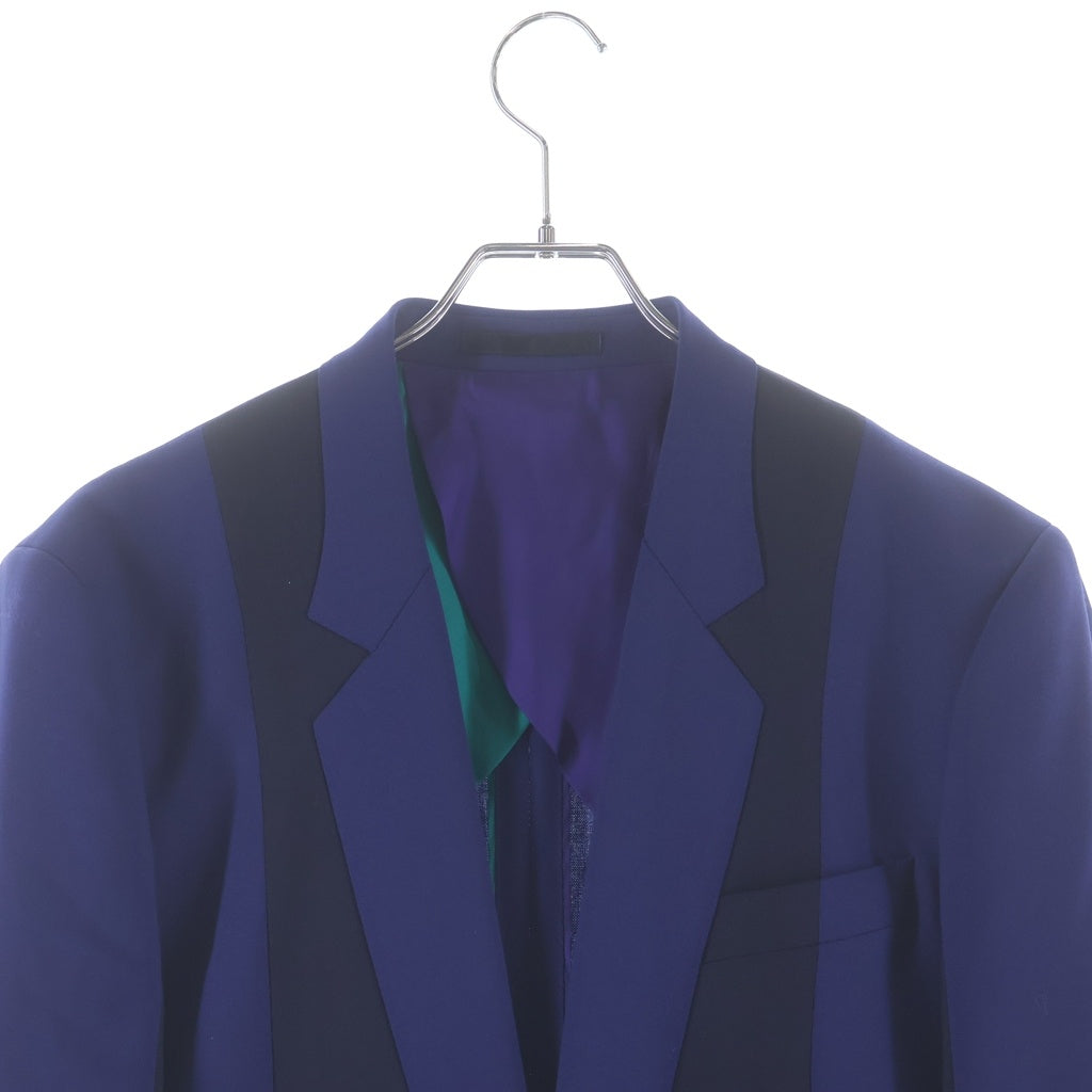 Paul Smith(ポールスミス) 18SS MIX UP INSERTED LAPEL JACKET ミックス アップ インサーテッド ラペル シングルテーラードジャケット ネイビー PF-SL-66946