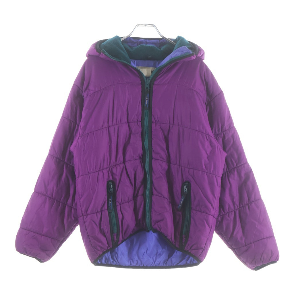 L.L.Bean(エルエルビーン) プリマロフト ジップアップ フーデッドパファージャケット パープル