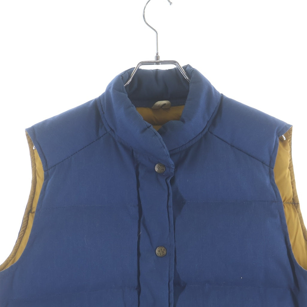 Eddie Bauer(エディバウワー) 70-80S VINTAGE 黒タグ ヴィンテージ ダウンベスト ジャケット ブルー