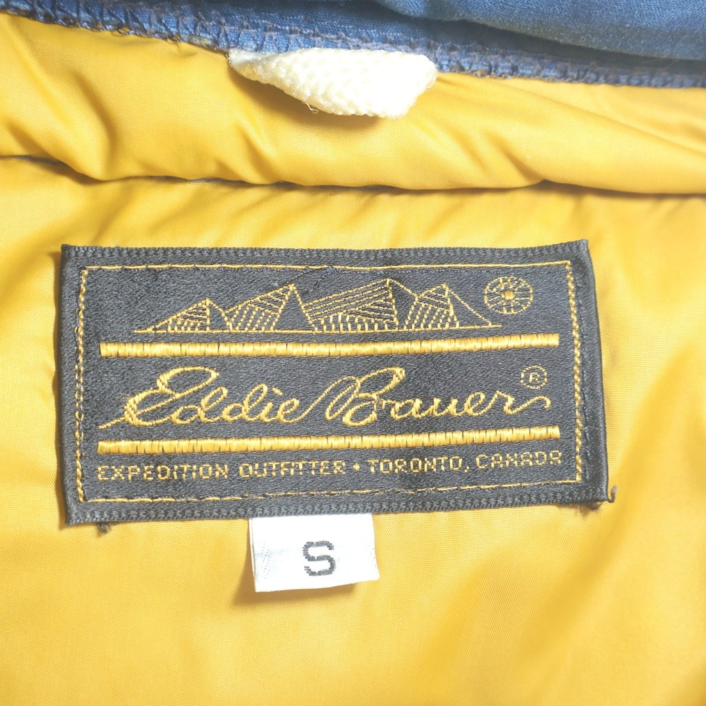 Eddie Bauer(エディバウワー) 70-80S VINTAGE 黒タグ ヴィンテージ ダウンベスト ジャケット ブルー