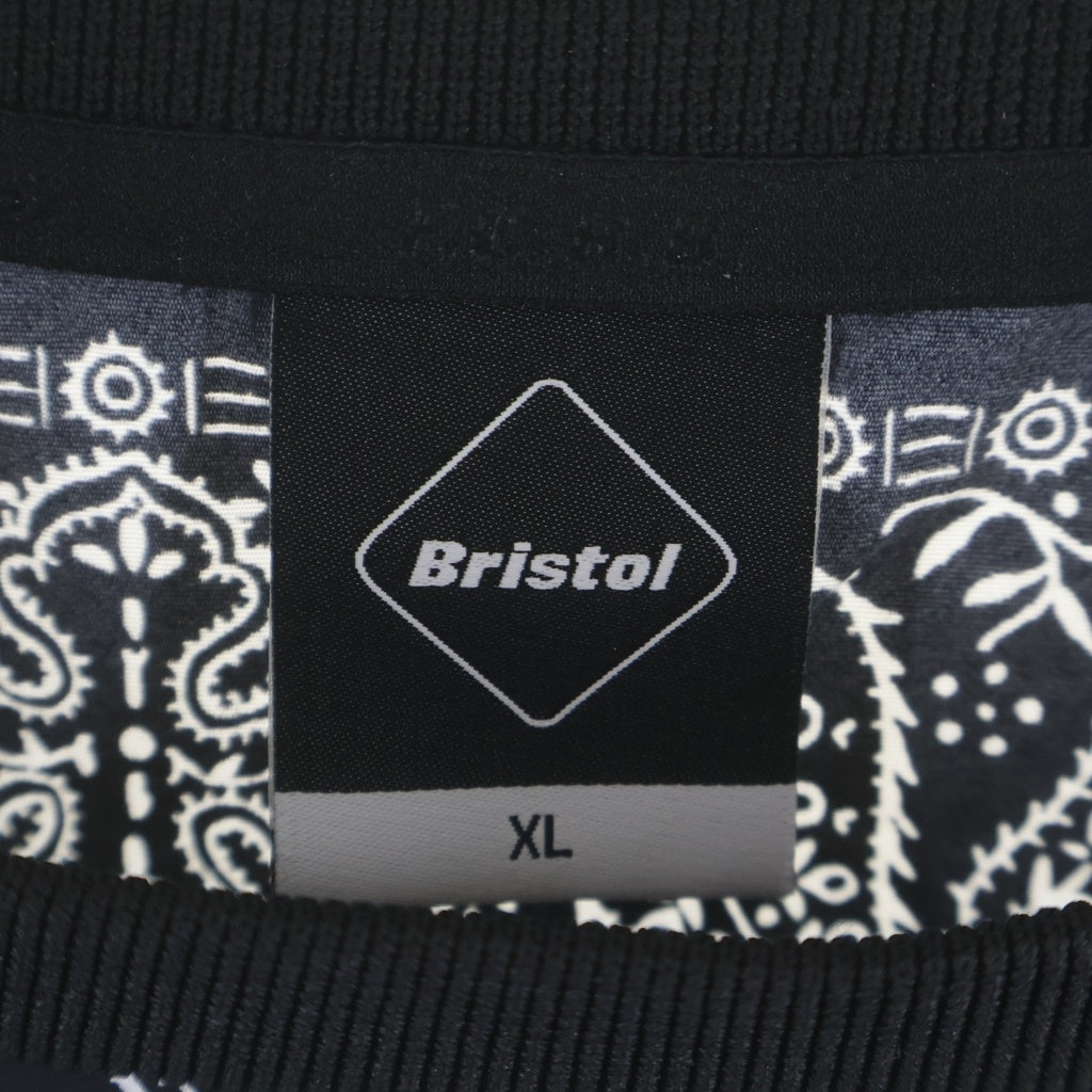 F.C.R.B.(エフシーアールビー) 26SS BANDANA NYLON PISTE バンダナ ナイロン ピステ クルーネック長袖Tシャツ カットソー ブラック FCRB-260037