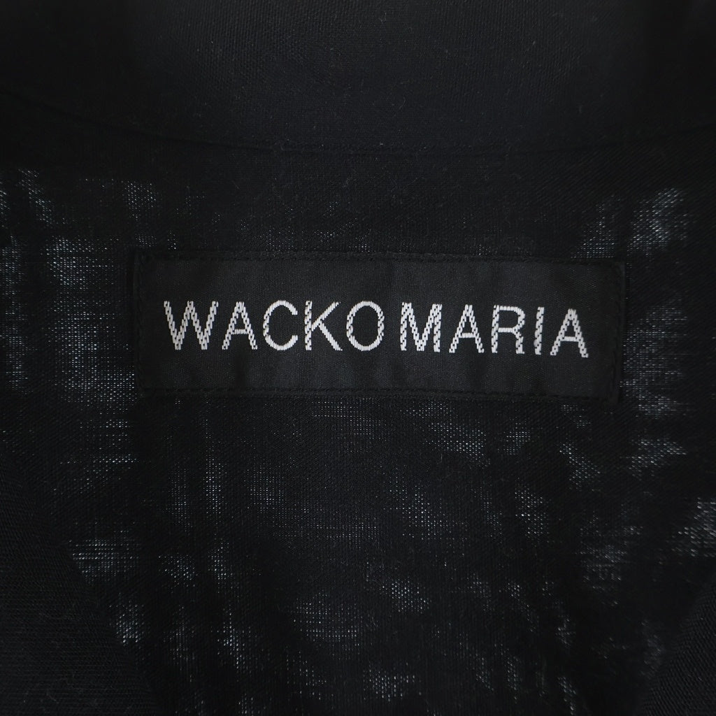 WACKO MARIA(ワコマリア) 25SS HAWAIIAN SHIRT S/S TYPE-7 タイガープリント ショートスリーブ ハワイアン オープンカラーシャツ ブラック 25SS-WMS-HI07