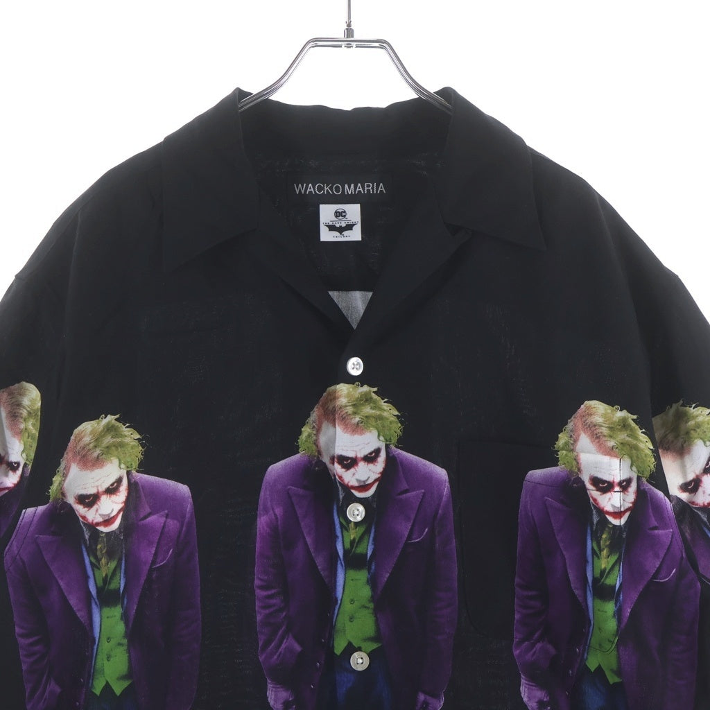 WACKO MARIA(ワコマリア) 25SS THE DARK KNIGHT TRILOGY HAWAIIAN SHIRT TYPE-4 ザ ダーク ナイト トリロジー 半袖 ハワイアンシャツ ブラック TDKT-WM-HI04