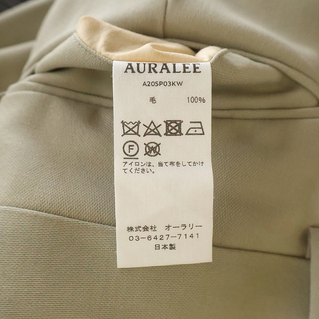 AURALEE(オーラリー) 20SS HARD TWIST WOOL DOBBY SLACKS ウール