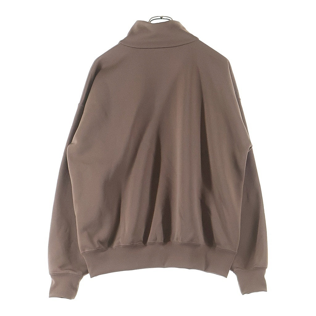 AURALEE(オーラリー) 19AW BAGGY POLYESTER SWEAT HALF ZIP P/O バギー ポリエステル スウェット ハーフジップ プルオーバー ピンク A9AP02PU