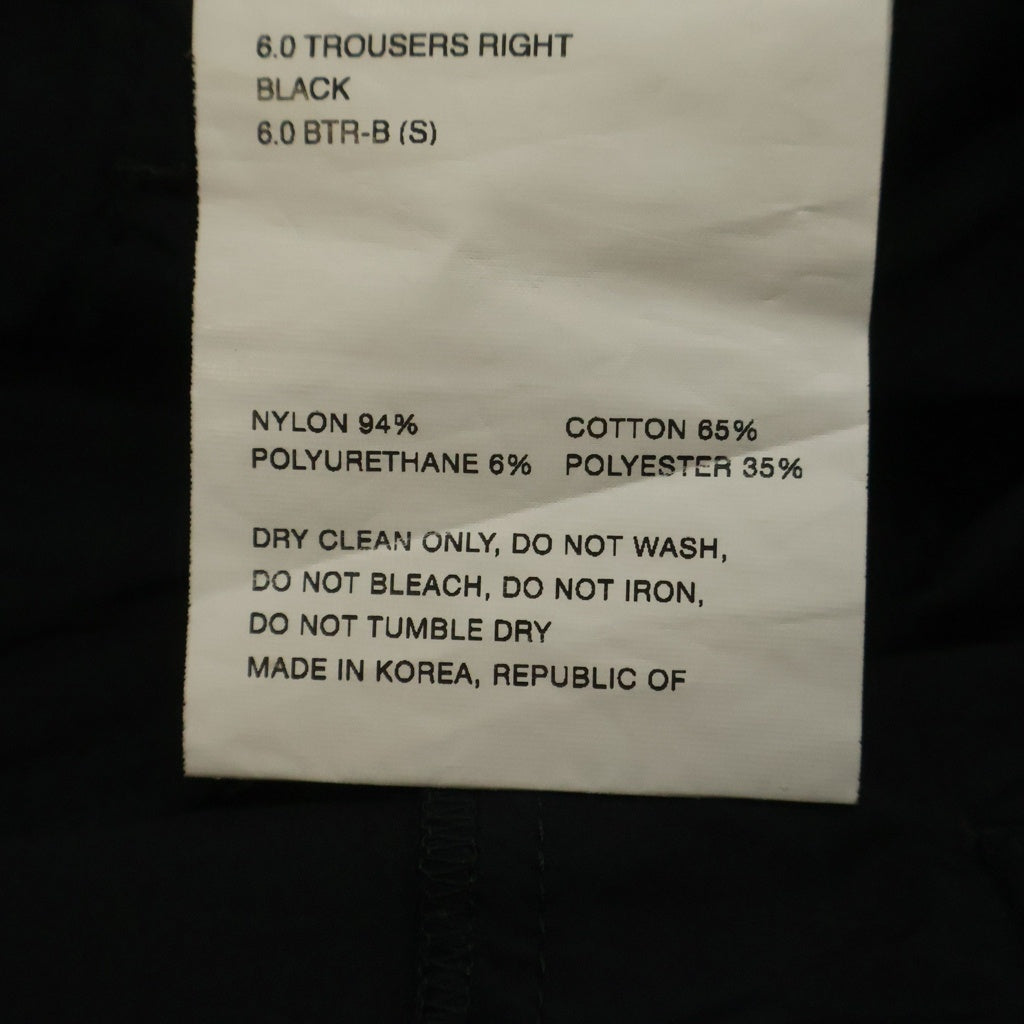 POST ARCHIVE FACTION(ポストアーカイブファクション) 6.0 TROUSERS RIGHT ライト トラウザーズ ナイロンパンツ ブラック