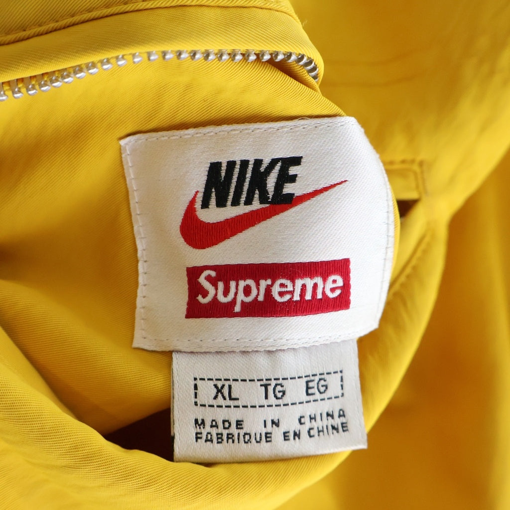 SUPREME(シュプリーム) 18AW ×Nike Reversible Nylon Sherpa Vest ナイキ リバーシブル ナイロンシェルパベスト イエロー AR5570-752