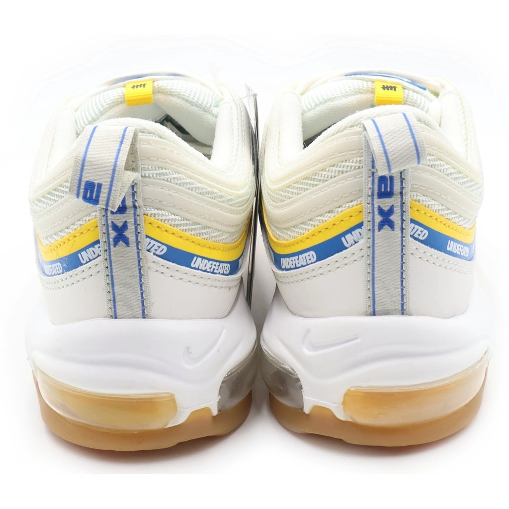 NIKE(ナイキ) ×UNDEFEATED AIR MAX 97 アンディフィーテッド エアマックス97 ローカットスニーカー ホワイト/イエロー/ブルー US9.5/27.5cm DC4830-100