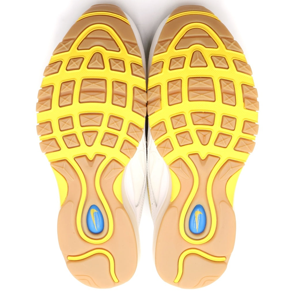 NIKE(ナイキ) ×UNDEFEATED AIR MAX 97 アンディフィーテッド エアマックス97 ローカットスニーカー ホワイト/イエロー/ブルー US9.5/27.5cm DC4830-100