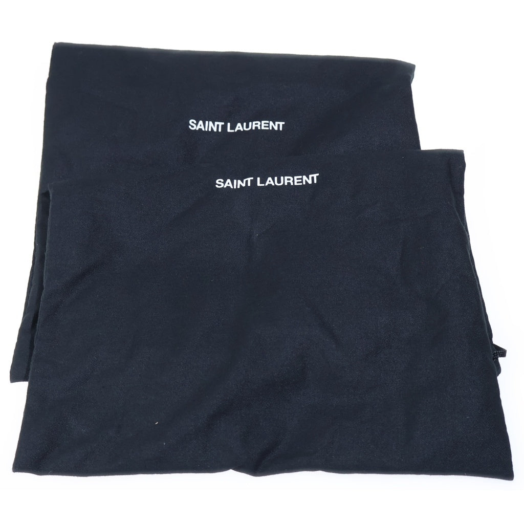 SAINT LAURENT PARIS(サンローランパリ) ANJA アニヤ ポインテッドトゥ レザーパンプス ヒール レディース ブラック 489751