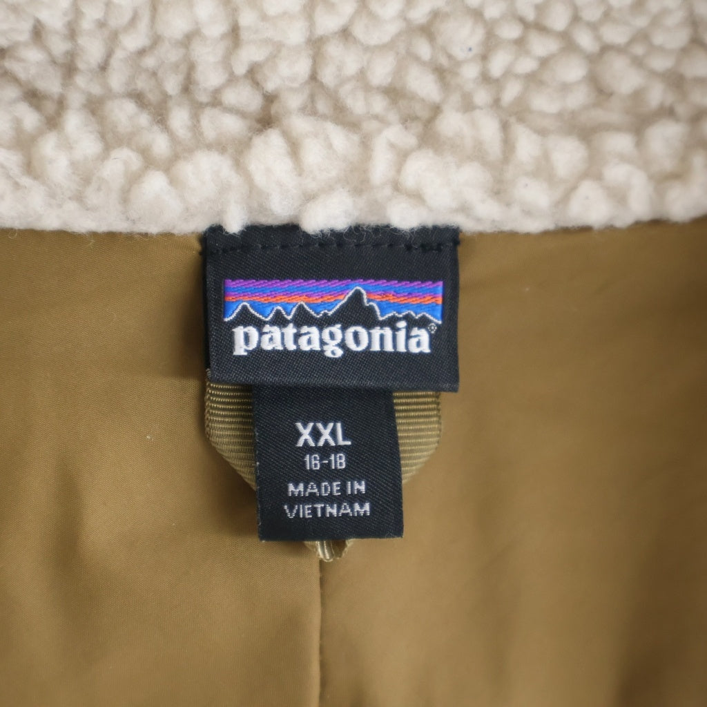 PATAGONIA(パタゴニア) 20AW KIDS CLASSIC RETRO-X JACKET クラシック レトロX ジップアップボアジャケット ベージュ キッズ レディース