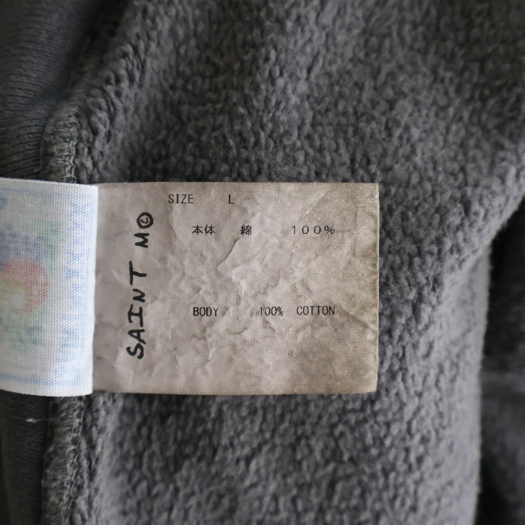 SAINT MICHAEL(セントマイケル) 23AW ZIP PARKA/DAMAGE/BLACK ダメージ