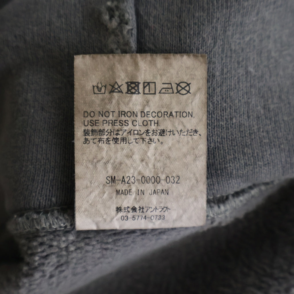 SAINT MICHAEL(セントマイケル) 23AW ZIP PARKA/DAMAGE/BLACK ダメージ