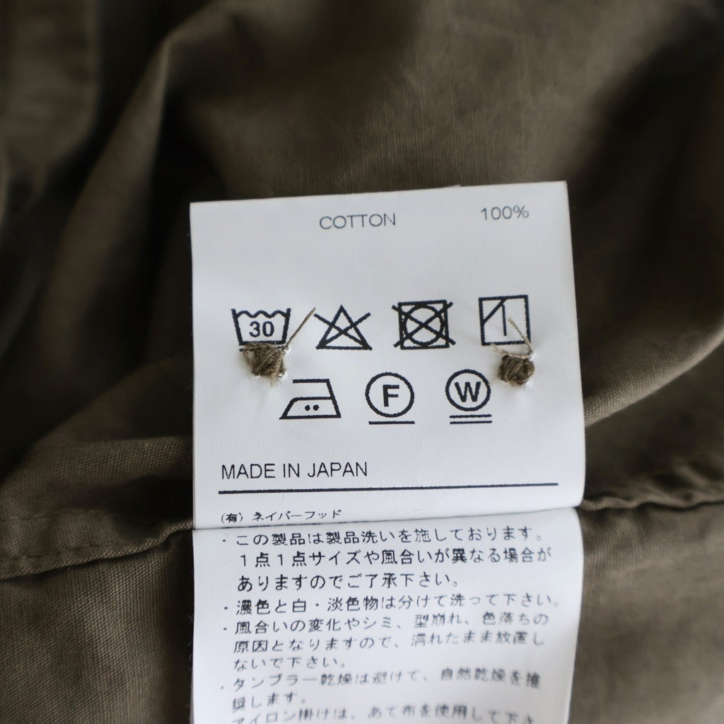 NEIGHBORHOOD(ネイバーフッド) 25SS PLAIN SHIRT LS プレーン 長袖ボタンシャツ カーキ 251SPNH-SHM03