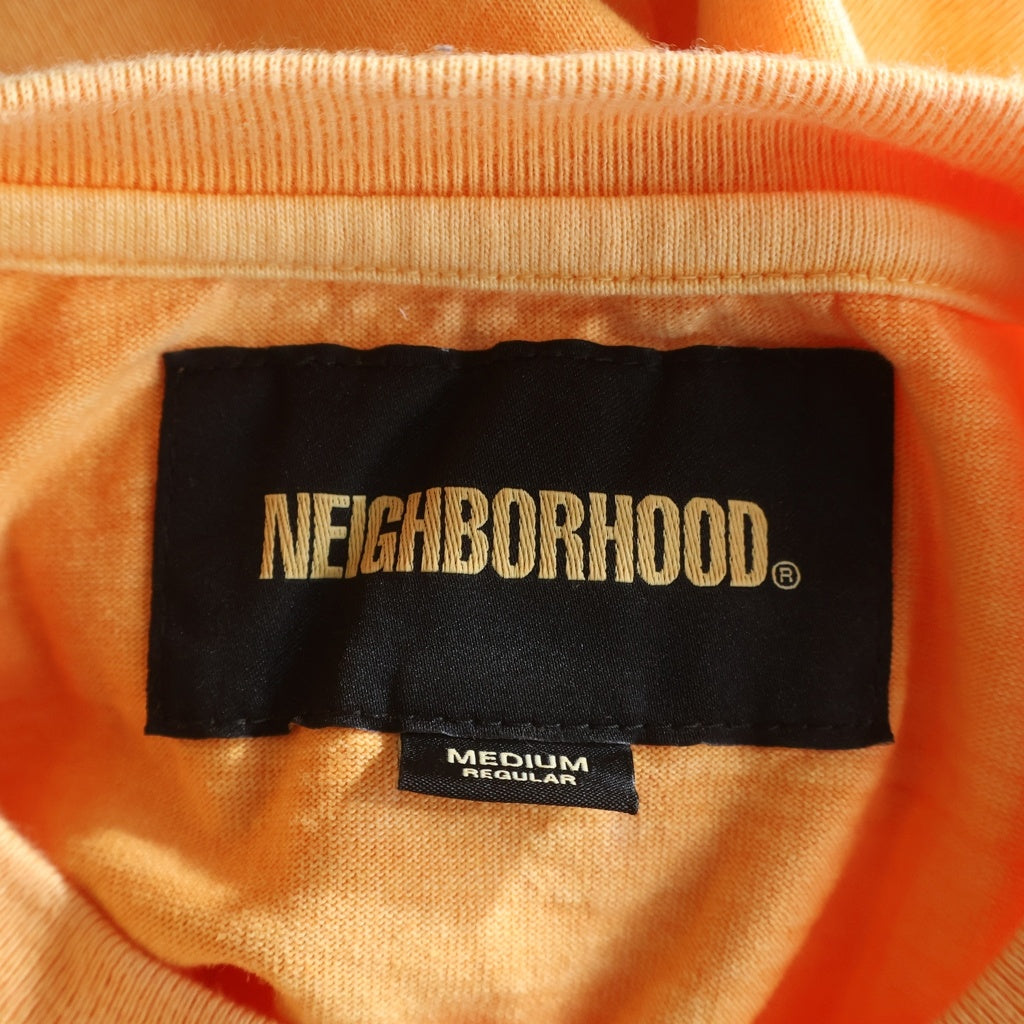 NEIGHBORHOOD(ネイバーフッド) 26SS PIGMENT DYED CREWNECK LS ピグメントダイ 長袖Tシャツ クルーネックカットソー オレンジ 261FPNH-CSM12