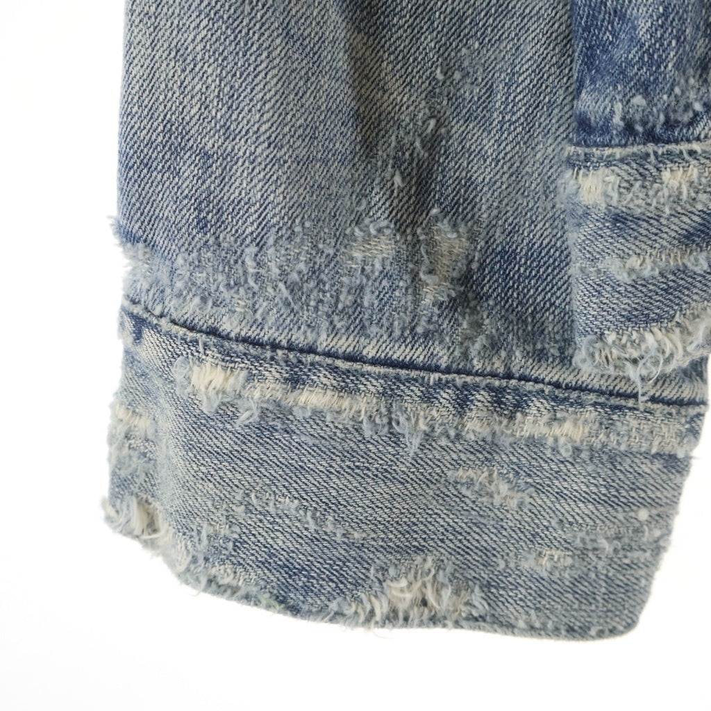 NEIGHBORHOOD(ネイバーフッド) 20AW SAVAGE STOCKMAN TYPE-A C-JKT デストロイ加工 デニムトラッカージャケット インディゴ 202XBNH-JKM02