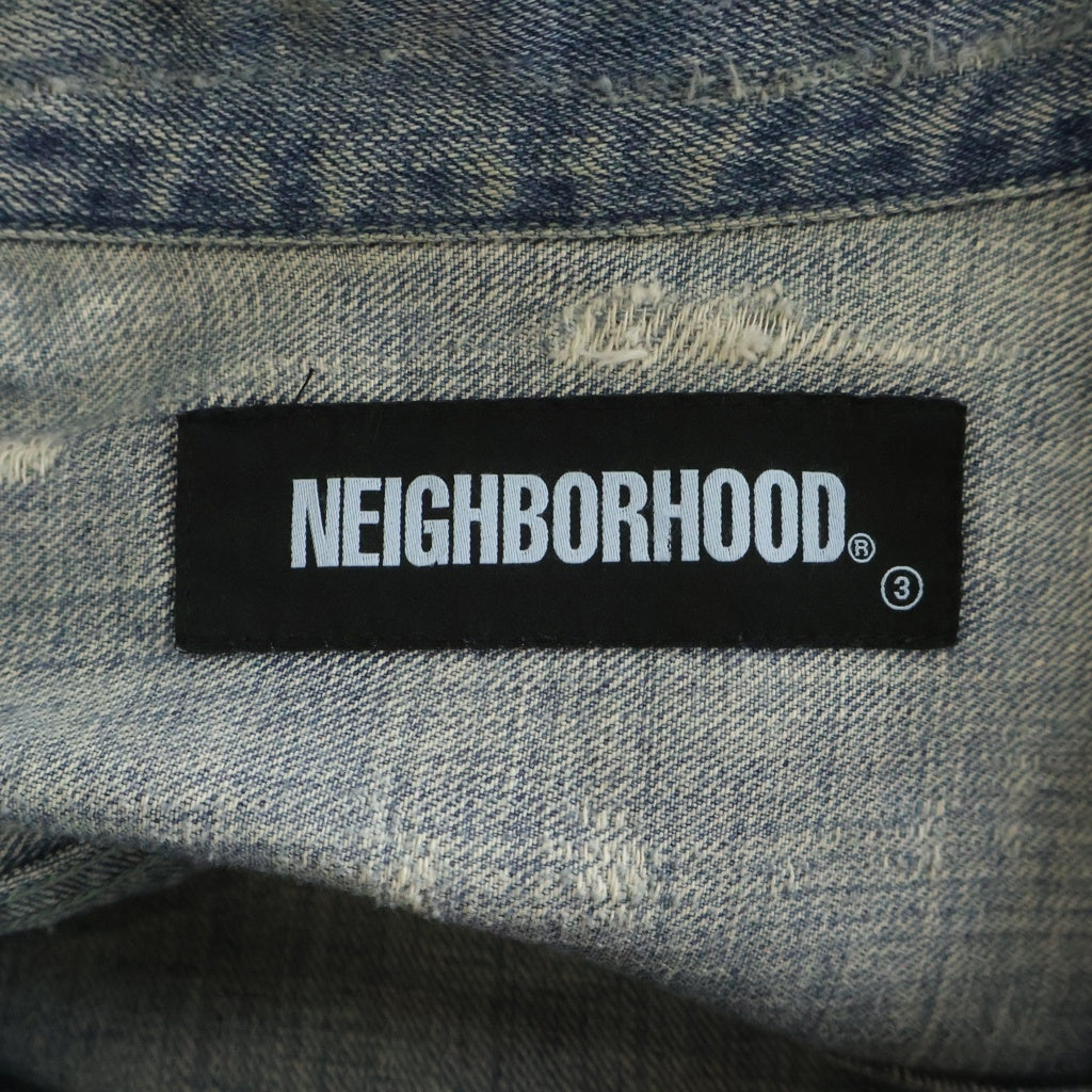 NEIGHBORHOOD(ネイバーフッド) 20AW SAVAGE STOCKMAN TYPE-A C-JKT デストロイ加工 デニムトラッカージャケット インディゴ 202XBNH-JKM02