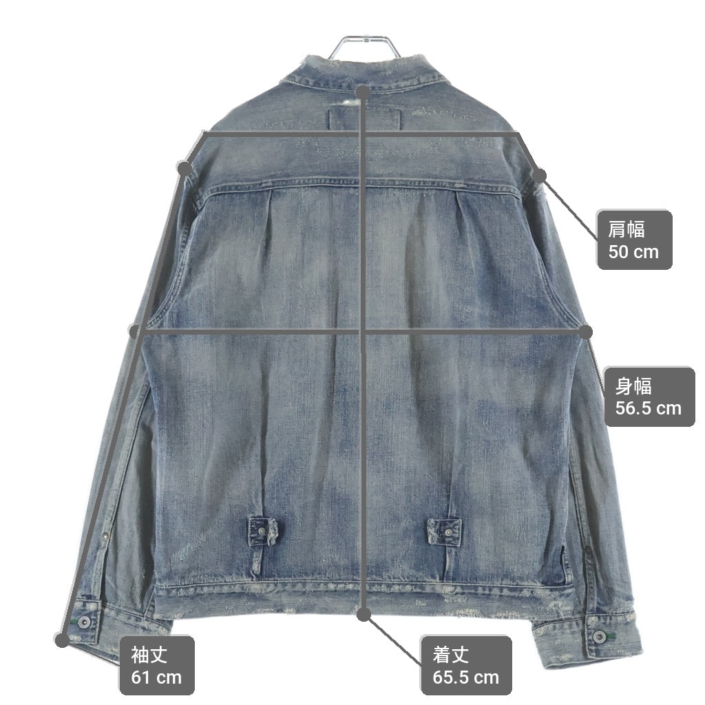 NEIGHBORHOOD(ネイバーフッド) 20AW SAVAGE STOCKMAN TYPE-A C-JKT デストロイ加工 デニムトラッカージャケット インディゴ 202XBNH-JKM02