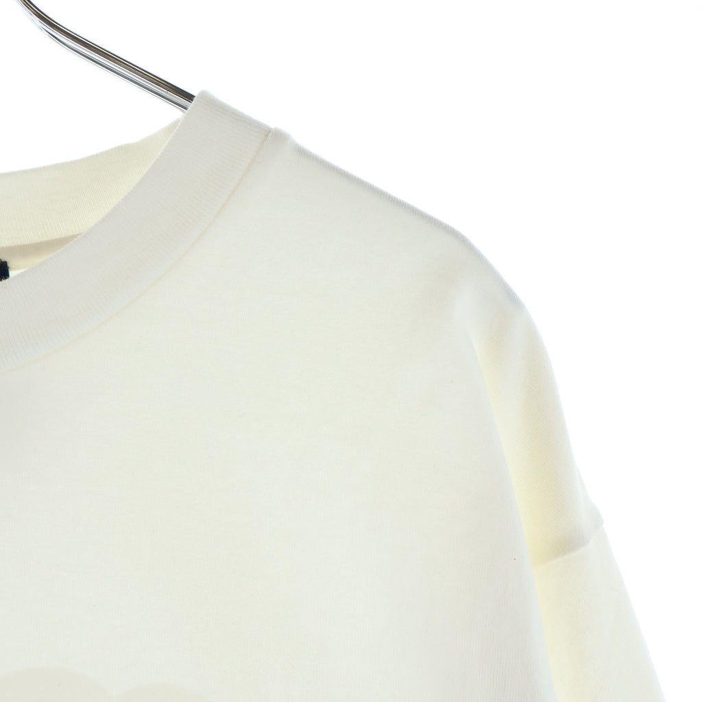LOUIS VUITTON(ルイヴィトン) 21AW フロントエンボスロゴ 長袖Tシャツ クルーネックカットソー ホワイト RM212M DT3 HLY23W