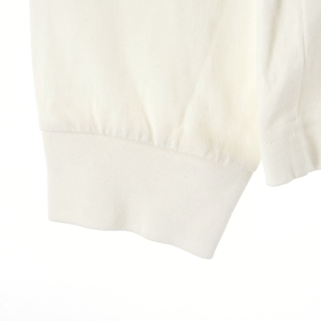 LOUIS VUITTON(ルイヴィトン) 21AW フロントエンボスロゴ 長袖Tシャツ クルーネックカットソー ホワイト RM212M DT3 HLY23W