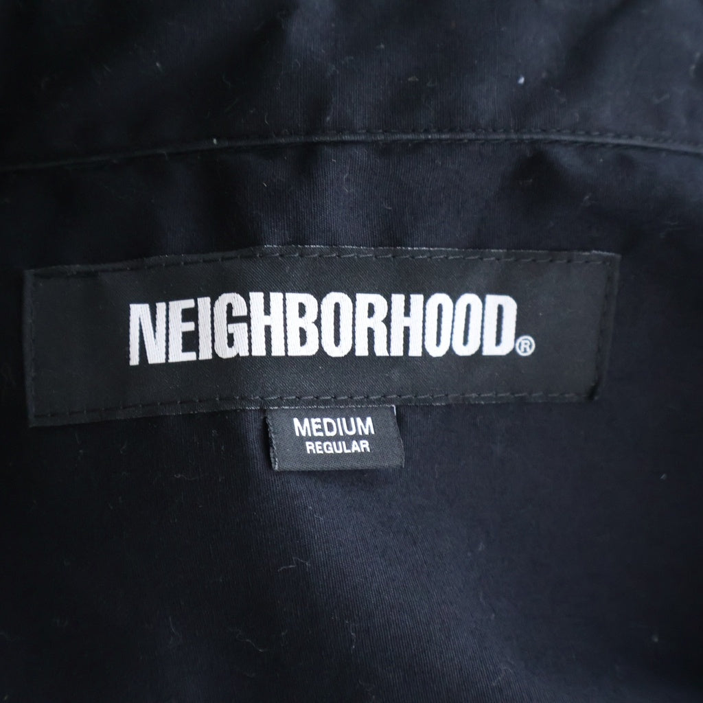 NEIGHBORHOOD(ネイバーフッド) 25SS HAND STITCHING SHIRT LS ハンドステッチ加工 長袖ボタンシャツ ブラック 251AQNH-SHM08