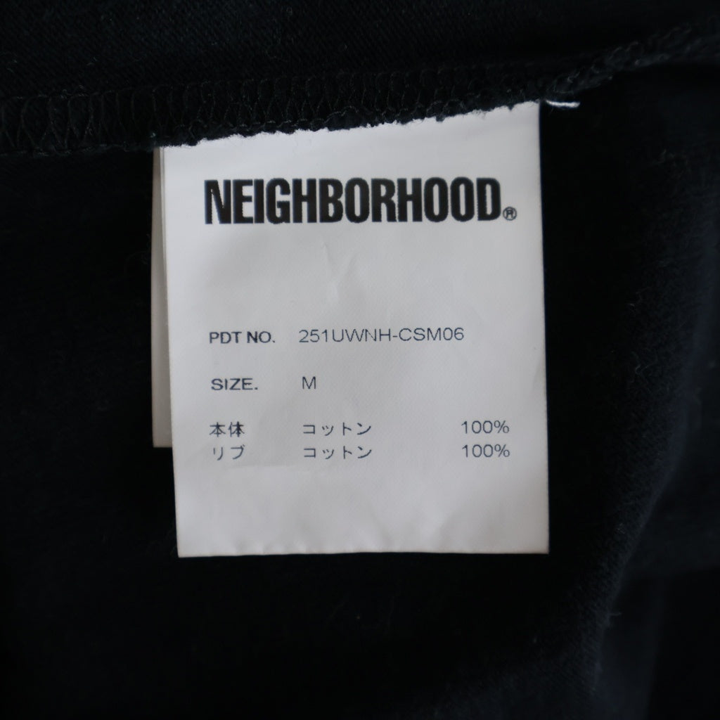 NEIGHBORHOOD(ネイバーフッド) 25SS BW CREWNECK-P LS ポケットTシャツ 長袖クルーネックカットソー ブラック 251UWNH-CSM06