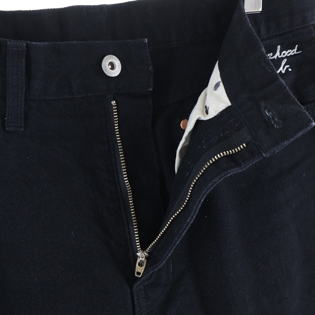 NEIGHBORHOOD(ネイバーフッド) 25SS ×AGNES.B STRAIGHT PANTS アニエスベー ジップフライ ストレートデニムパンツ ブラック 2527270N-PTM02S