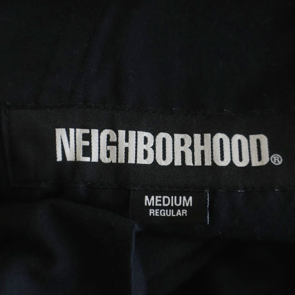 NEIGHBORHOOD(ネイバーフッド) 24SS CLASSIC CHINO PANTS クラシックチノ ノータックジップフライパンツ ブラック 241YTNH-PTM01