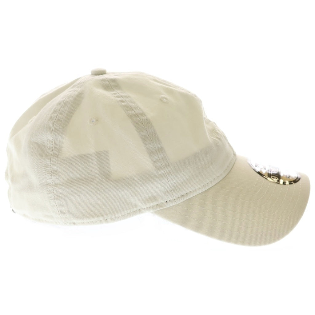 NEW ERA(ニューエラ) ×SAINT LAURENT PARIS 9TWENTY サンローラン ロゴ刺繍 6パネル ベースボールキャップ 帽子 ベージュ 801524 YCL36