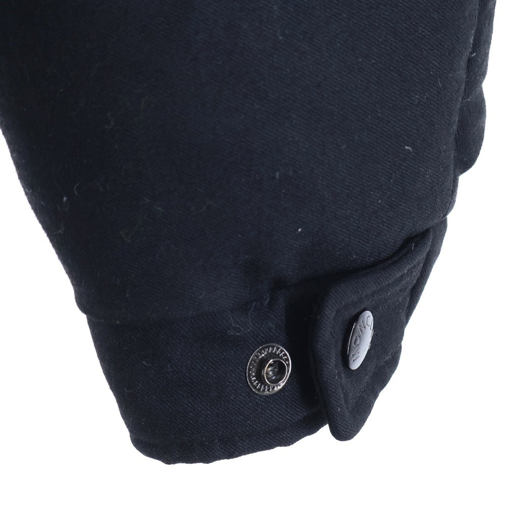 MONCLER(モンクレール) 21AW MONTGENEVRE モンジュネーブル ロゴパッチ ジップアップ フーデッド ナイロン ダウンジャケット ブラック G20911A53700