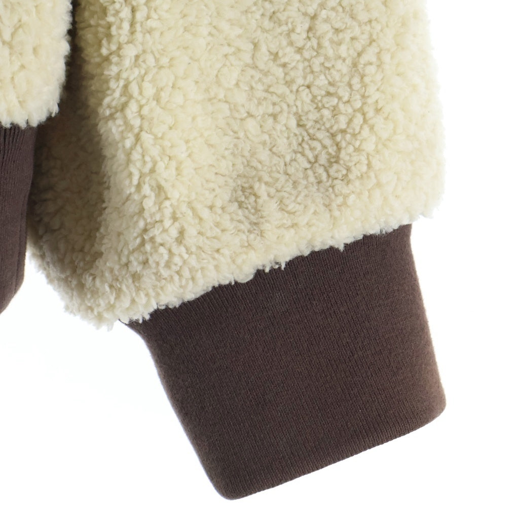 GUCCI(グッチ) 21SS ×THE NORTH FACE Canvas Shearling ザ ノースフェイス GGキャンバス フーデッド フリースジャケット パーカー ブラウン 644582