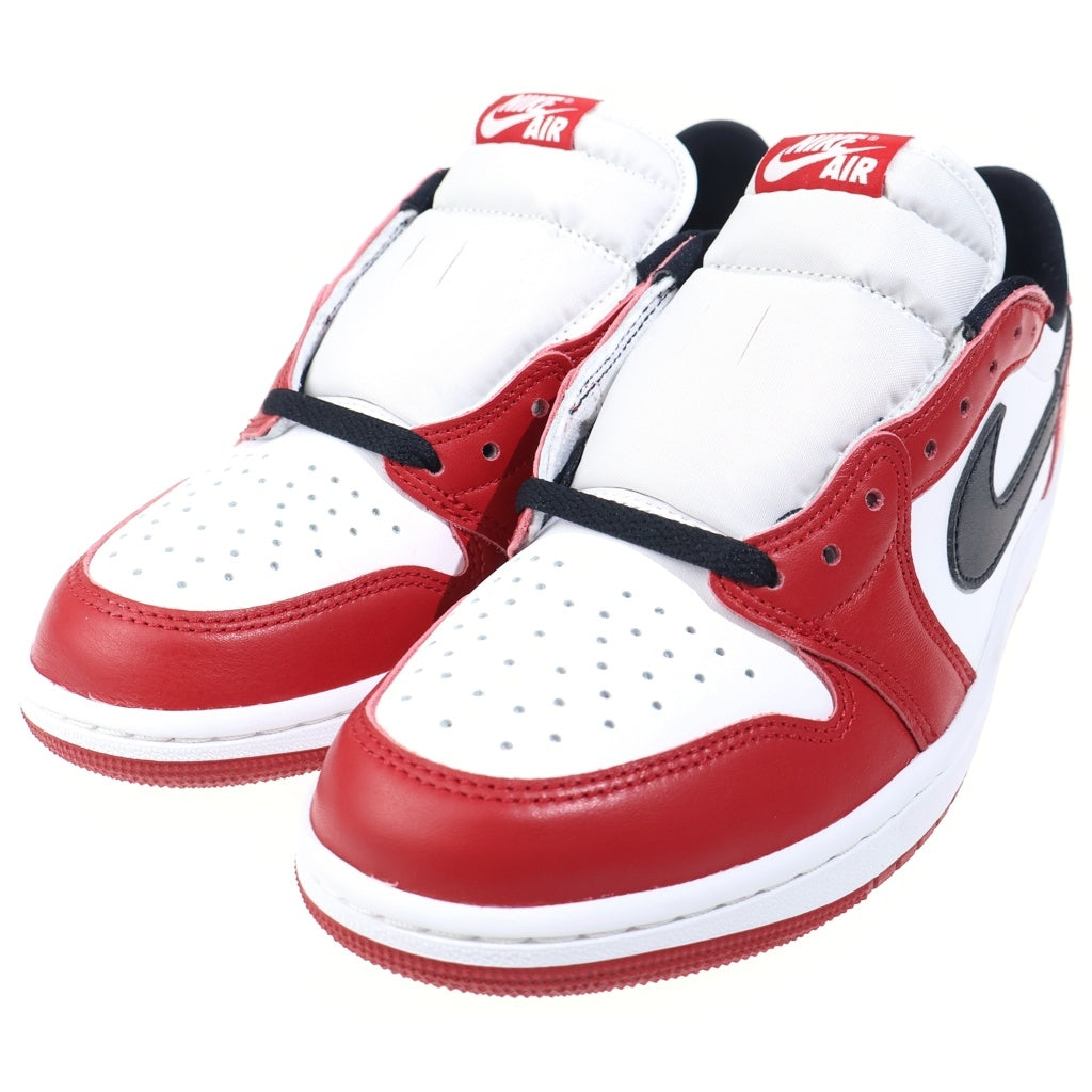 NIKE(ナイキ) AIR JORDAN 1 LOW CHICAGO 2025 エアジョーダン 1 シカゴ ローカットスニーカー レッド/ホワイト US9.5/27.5cm HQ6998-600