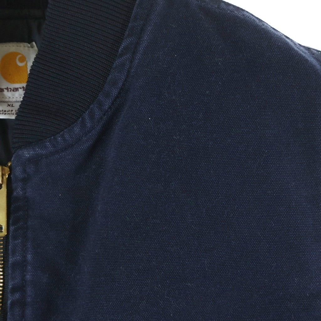 CARHARTT(カーハート) DUCK VEST ダックキャンバス ジップアップベスト ネイビー V02 MDT