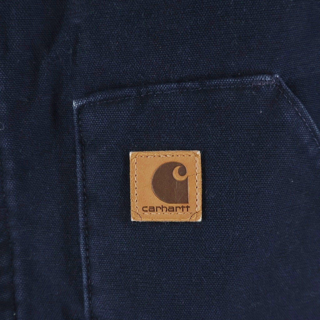 CARHARTT(カーハート) DUCK VEST ダックキャンバス ジップアップベスト ネイビー V02 MDT