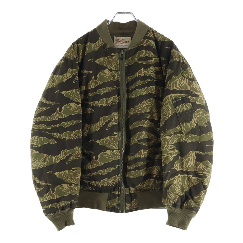 TENDERLOIN(テンダーロイン) 16AW BAMBOO MA-1 バンブー ロゴパッチ カモ柄 フライトジャケット カーキ