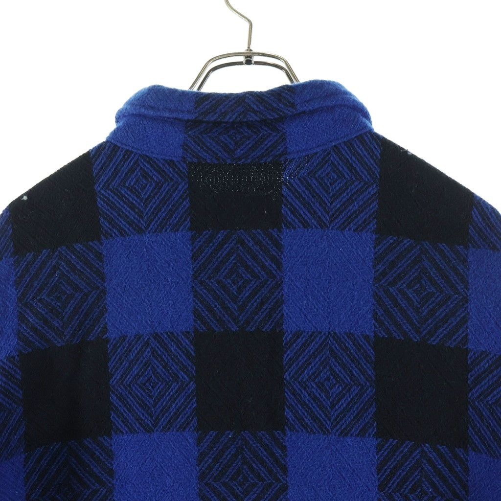 TENDERLOIN(テンダーロイン) BUFFALO SHT JKT バッファロー チェック柄 ウール シャツ ジャケット ブルー