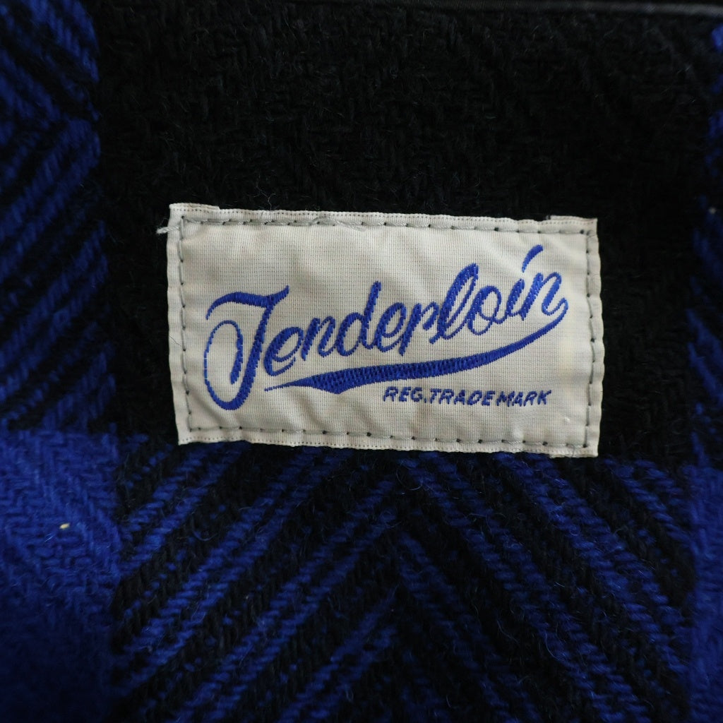 TENDERLOIN(テンダーロイン) BUFFALO SHT JKT バッファロー チェック柄 ウール シャツ ジャケット ブルー