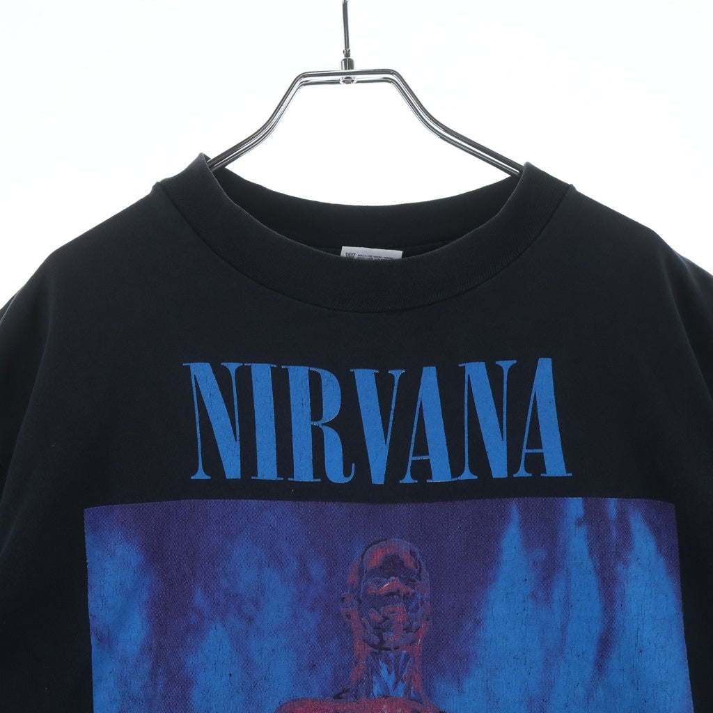 VINTAGE(ヴィンテージ) 90S VINTAGE NIRVANA SLIVER anvilボディ ニルヴァーナ スリヴァー ヴィンテージ プリントTシャツ 半袖カットソー ブラック