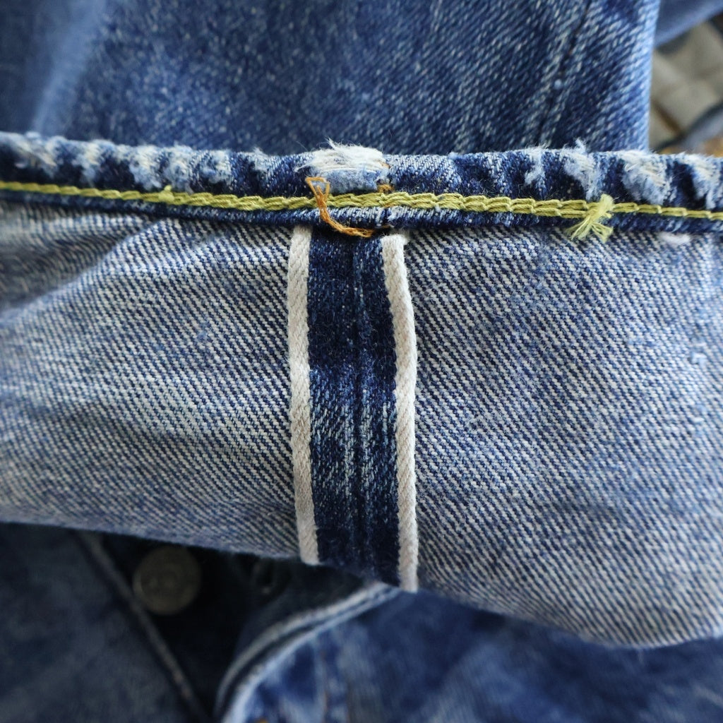 Levi's(リーバイス) 70S VINTAGE 501 66前期 ボタン裏6 紙パッチ スモールe シングルステッチ ヴィンテージ ボタンフライデニムパンツ インディゴ
