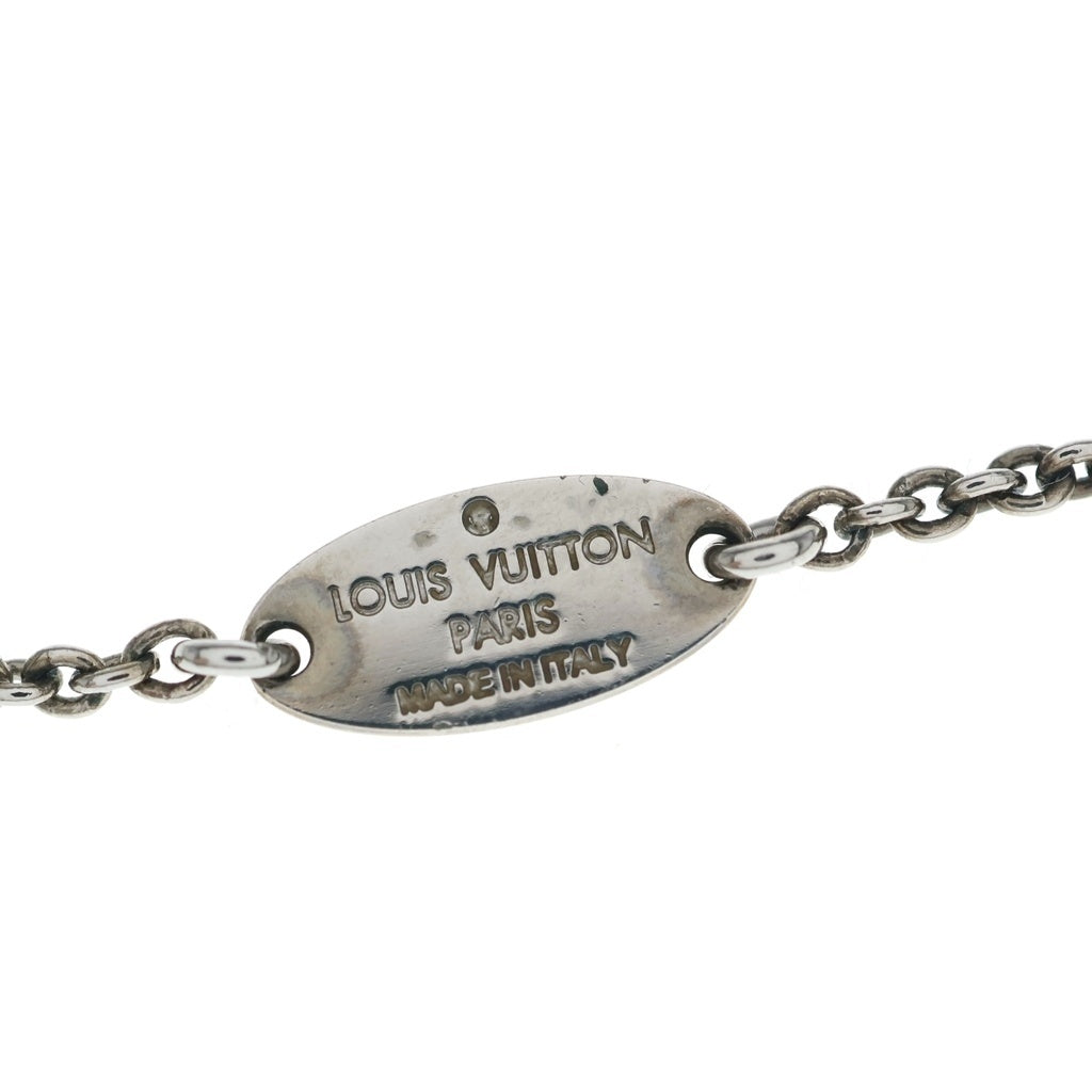 LOUIS VUITTON(ルイヴィトン) エセンシャル V S00 LVロゴモチーフ チェーンネックレス シルバー M63197 LE0251 レディース