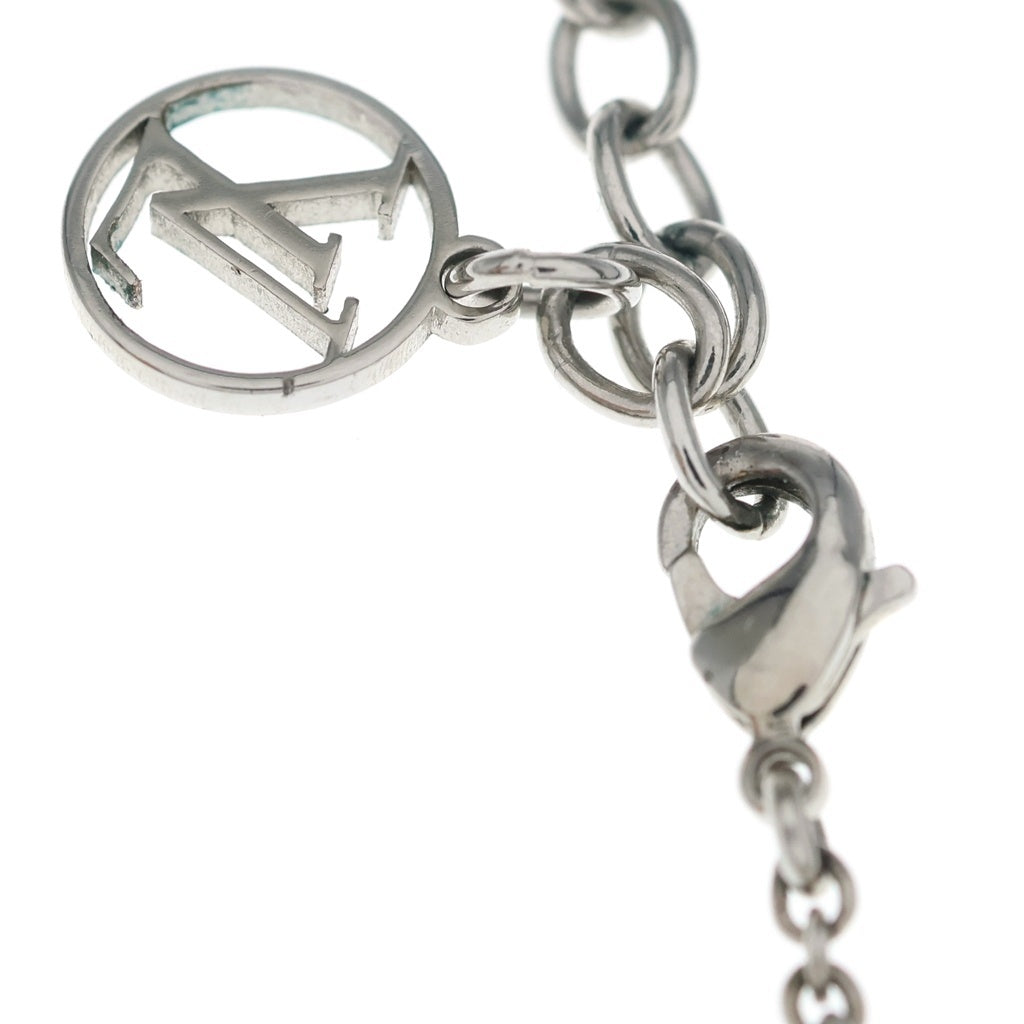 LOUIS VUITTON(ルイヴィトン) エセンシャル V S00 LVロゴモチーフ チェーンネックレス シルバー M63197 LE0251 レディース